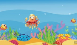 海洋漫画图,漫画图中的海洋生物大揭秘